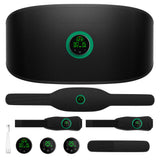 Abs Stimulator Muscle Toner, Powered EMS Muscle Stimulator for Home Use, for Muscle Conditioning (Belts with Armbands)