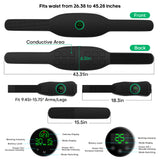 Abs Stimulator Muscle Toner, Powered EMS Muscle Stimulator for Home Use, for Muscle Conditioning (Belts with Armbands)