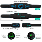 Abs Stimulator Muscle Toner, Powered EMS Muscle Stimulator for Home Use, for Muscle Conditioning (Belts with Armbands)